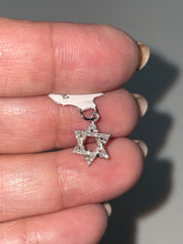 Load image into Gallery viewer, 14kt Diamond Magen Star of David pendant