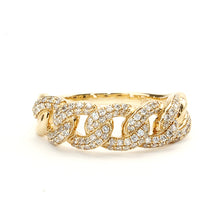 Load image into Gallery viewer, Chunky Diamond Cuban Link Ring