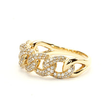 Load image into Gallery viewer, Chunky Diamond Cuban Link Ring
