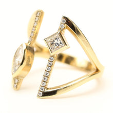 Load image into Gallery viewer, Diamond Marquise Princess Ring