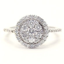 Load image into Gallery viewer, Diamond Round Cluster Ring
