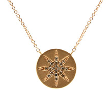 Load image into Gallery viewer, Diamond Star Disc Necklace