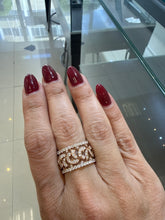 Load image into Gallery viewer, Diamond Ornate Fleur Ring