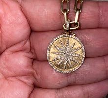 Load image into Gallery viewer, Diamond & Emerald Star Charm