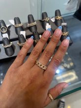 Load image into Gallery viewer, Chunky Diamond Cuban Link Ring