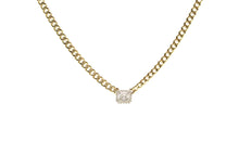 Load image into Gallery viewer, Diamond Cluster Pendant on Cuban Chain