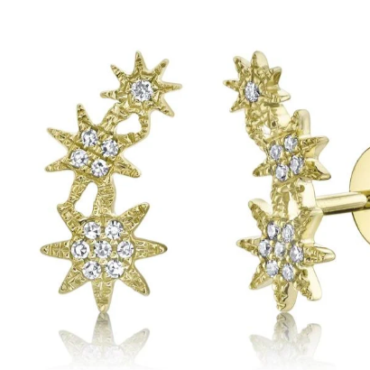 Celeste Diamond Star Earrings