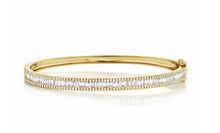 Load image into Gallery viewer, Baguette Diamond Bangle