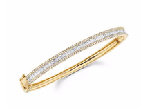 Load image into Gallery viewer, Baguette Diamond Bangle
