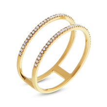 Load image into Gallery viewer, Double Row Diamond  Ring