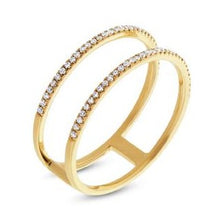 Load image into Gallery viewer, Double Row Diamond  Ring