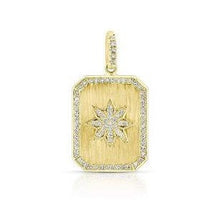 Load image into Gallery viewer, Diamond Star Dogtag Charm
