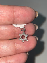Load image into Gallery viewer, 14kt Diamond Magen Star of David pendant
