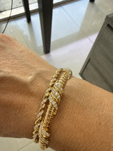 Load image into Gallery viewer, Diamond rope flexi bangle
