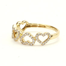Load image into Gallery viewer, Diamond Hearts Ring

