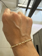 Load image into Gallery viewer, Diamond rope flexi bangle
