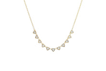 Load image into Gallery viewer, DIAMOND HEARTS BEZEL NECKLACE
