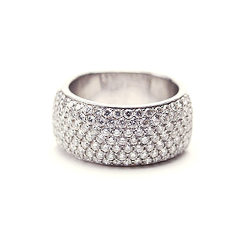 Diamond Pavé Set Chunky Ring