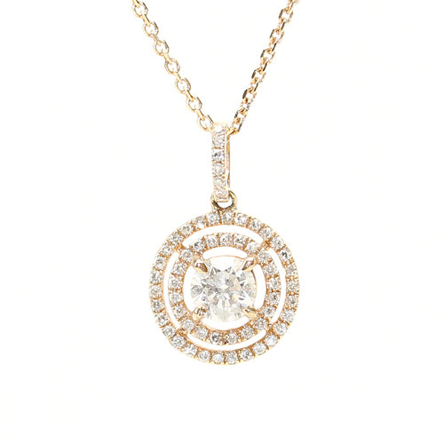 Diamond Saturn Necklace