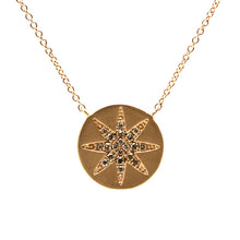 Load image into Gallery viewer, Diamond Star Disc Necklace
