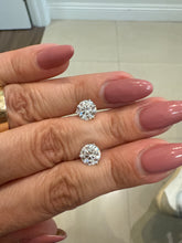 Load image into Gallery viewer, Lab diamond studs 3 carats total
