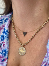 Load image into Gallery viewer, Black Diamond Heart Necklace

