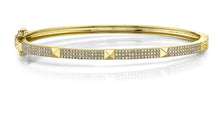 Load image into Gallery viewer, Wide studded bangle
