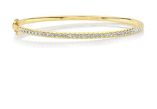 Load image into Gallery viewer, 14kt classic diamond bangle
