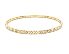 Load image into Gallery viewer, Diamond Chevron flexi bangle
