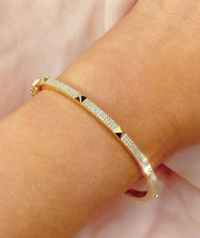 Load image into Gallery viewer, Wide studded bangle
