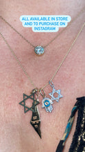 Load image into Gallery viewer, 14kt yellow gold Magen David pendant
