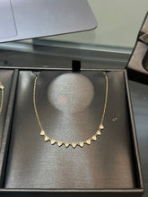 Load image into Gallery viewer, DIAMOND HEARTS BEZEL NECKLACE
