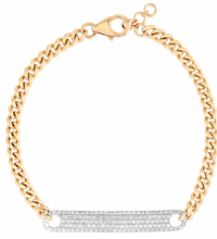 Load image into Gallery viewer, Diamond ID Cuban Link bracelet
