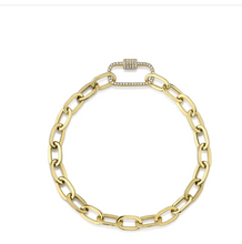 Load image into Gallery viewer, Diamond Enhancer PaperClip Bracelet
