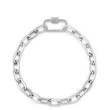 Load image into Gallery viewer, Diamond Enhancer PaperClip Bracelet
