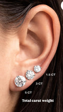 Load image into Gallery viewer, Lab diamond studs 2 carats total
