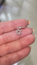 Load and play video in Gallery viewer, 14kt Diamond Magen Star of David pendant
