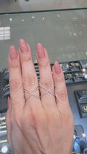 Load and play video in Gallery viewer, Diamond X Ring
