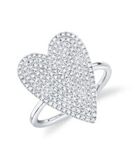 Load image into Gallery viewer, Jumbo Diamond Heart Ring
