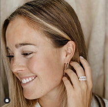 Load image into Gallery viewer, Diamond Double Huggie Earrings
