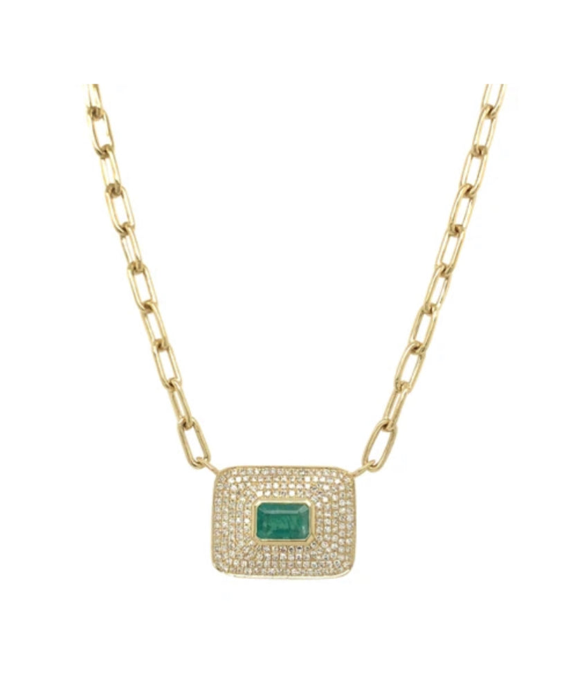 Raquel Emerald Necklace