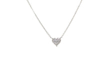 Load image into Gallery viewer, Diamond Cluster Heart Necklace
