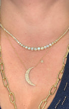 Load image into Gallery viewer, Diamond Moon Star Necklace
