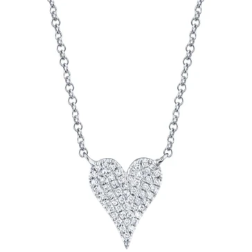 Small Heart Diamond Necklace