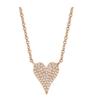 Load image into Gallery viewer, Small Heart Diamond Necklace
