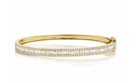 Baguette Diamond Bangle