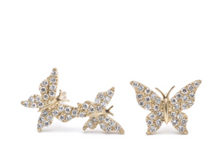 Load image into Gallery viewer, Single/Double Butterfly Stud Earrings
