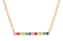 Load image into Gallery viewer, Rainbow Bar Necklace
