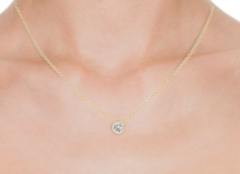 Load image into Gallery viewer, DIAMOND SOLITAIRE BEZEL SET PENDANT
