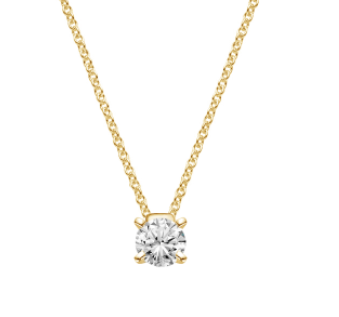 Diamond Solitaire Diamond Necklace